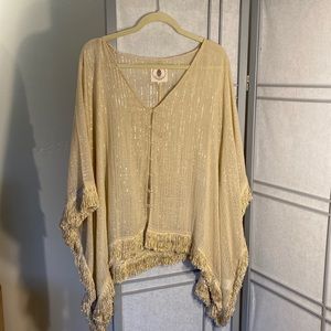 Muche and muchette sparkly poncho